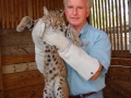 Ron holding Bobcat